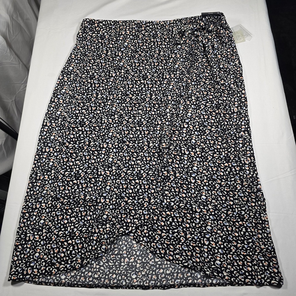 Maurices Leopard Wrap Skort‎ High Rise Animal Print Women's